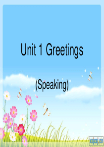 Unit-1-Greetings(问候)