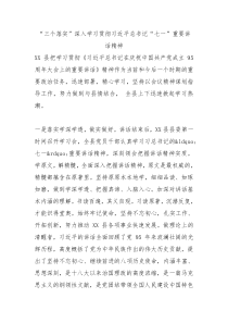 三个落实深入学习贯彻习近平总书记七一重要讲话精神