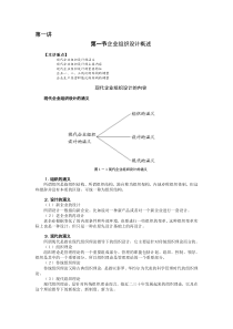 现代企业组织设计(MBA全景教程之九)