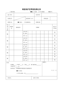 钢筋保护层检测表格