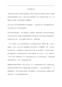 中国品牌之殇(doc10)(1)