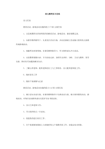 实习总结范文幼儿教师实习总结