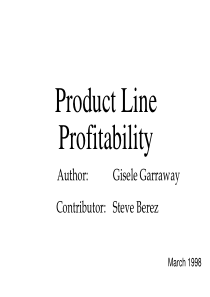 贝恩咨询分析方法-ProductLineProfitability