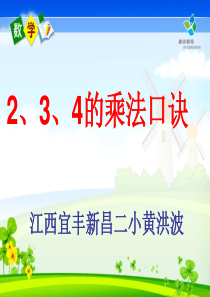 新人教版二年级上册数学《2、3、4的乘法口诀》及练习十二