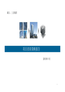 XXXX年3月深圳比克科技大厦项目招商策略报告