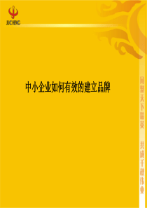 中小企业如何建立品牌