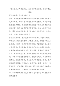 提升执行力党课讲话执行力存在的问题原因和整改措施