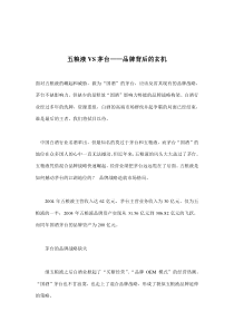 五粮液VS茅台——品牌背后的玄机(doc12)(1)