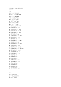 全国高校一本与二本学校名单