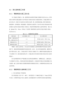 防火涂料施工方案(WORD)