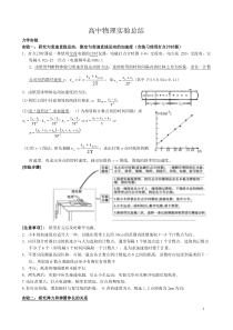 (完整版)高中物理实验归类总结