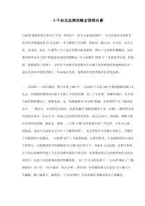 十个知名品牌的概念营销内幕(doc9)(1)