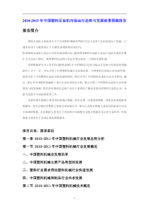 XXXX年中国塑料压延机市场运行报告