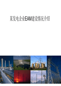 某发电企业EAM建设情况介绍