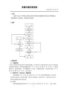 产品质量问题处理流程