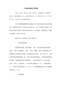 小学综合情况汇报材料