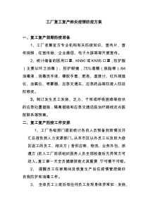 新型冠状病毒肺炎企业复工方案公司企业通用