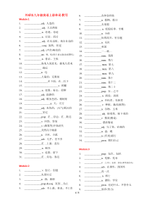 (完整)外研版初中英语九年级上册单词默写表