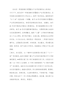 在全区一季度招商引资暨重大产业项目推进会上的讲话