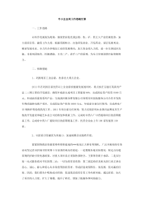 中小企业局工作思路打算