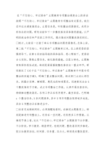 主题教育专项整治调度会上的讲话