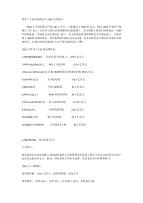 世界十大涂料品牌公司XXXX年度报告