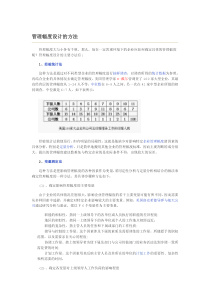 管理幅度设计方法