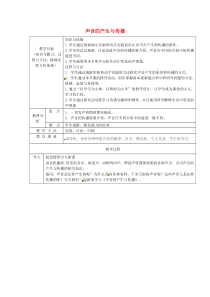 21声音的产生与传播教案2