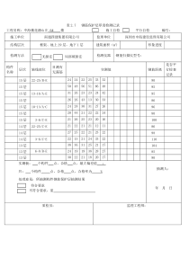 钢筋保护层厚度检测记录