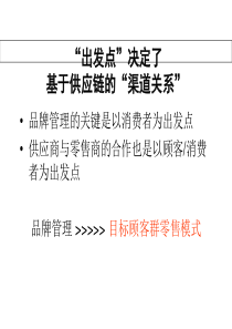 品牌管理——目标顾客群零售模式