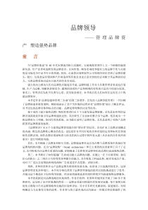 品牌领导(DOC 99)