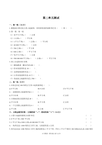 (人教版)小学数学四年级上册第二单元测试含答案