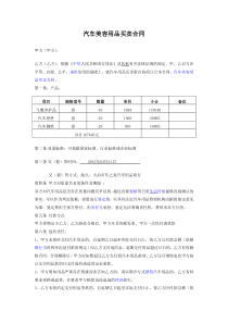 汽车美容用品买卖合同