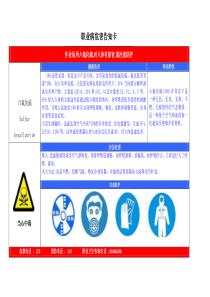 六氟化硫职业危害告知卡