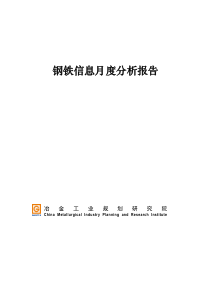 中国钢铁行业信息月度分析报告(XXXX年2月)