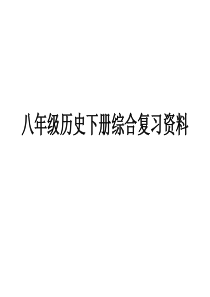 八年级历史下册习题复习资料