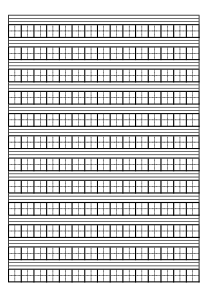 A4纸用汉语拼音田字格模板