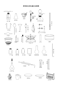 常用的化学仪器及名称图(整理)