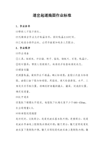 道岔起道、改道、拨道作业标准及流程