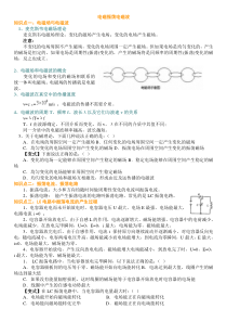 高二物理电磁波电磁振荡讲义+例题+过关练习