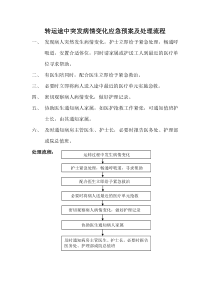 转运途中突发病情变化应急预案及处理流程