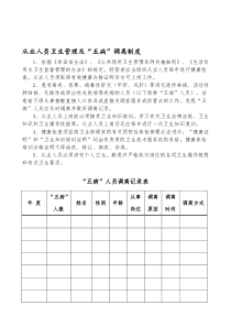 五病调离及制度