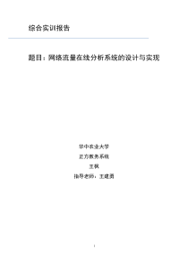 网络流量在线分析系统的设计与实现