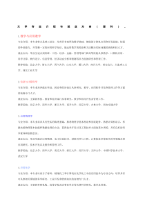 大学理科专业介绍与就业方向