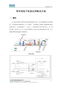 停车场电子标签解决方案