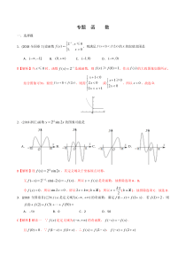 2020年高考数学(文)-函数-(解析版)