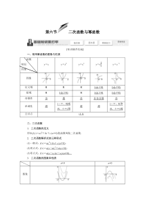 2014届高考数学一轮复习教学案二次函数与幂函数(含解析)