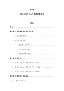 中交某公司2019-2025年人力资源发展规划