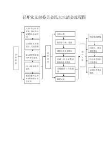 召开党支部委员会民主生活会流程图