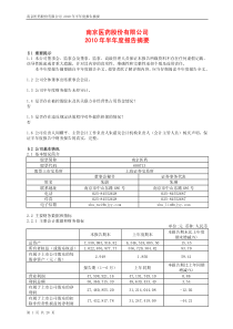 南京医药X年半年度报告摘要